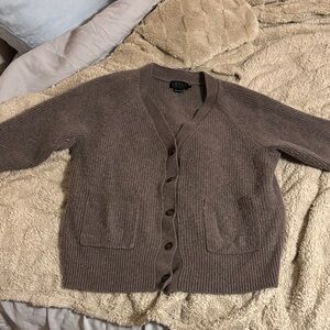 Hatch Chocolate Brown Cardigan Sweater